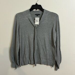 Adrianna, Papell light gray light material sweatshirt